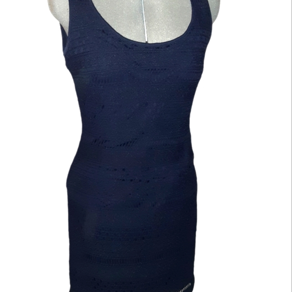 Guess Navy Blue Sheath Dress Size 6. NWT